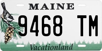 ME license plate 9468TM