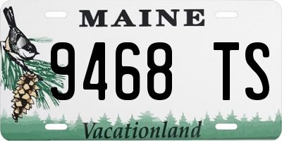 ME license plate 9468TS