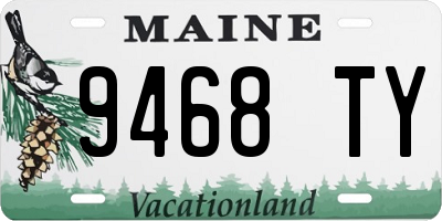 ME license plate 9468TY