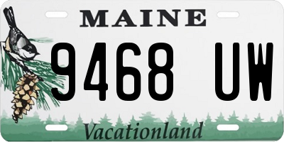 ME license plate 9468UW