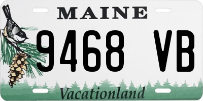 ME license plate 9468VB