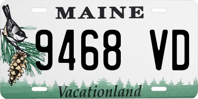 ME license plate 9468VD