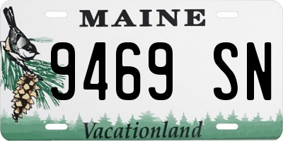 ME license plate 9469SN