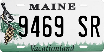 ME license plate 9469SR