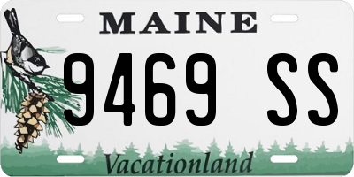 ME license plate 9469SS