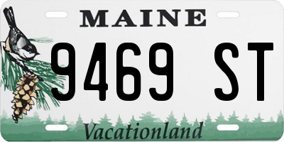 ME license plate 9469ST