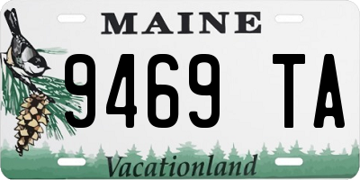 ME license plate 9469TA