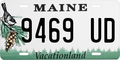 ME license plate 9469UD