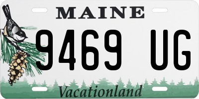 ME license plate 9469UG