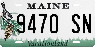 ME license plate 9470SN