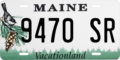 ME license plate 9470SR