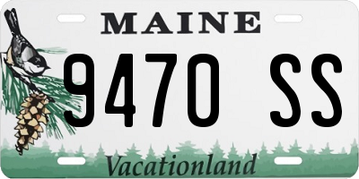 ME license plate 9470SS