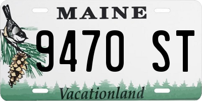 ME license plate 9470ST