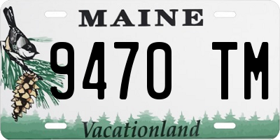 ME license plate 9470TM