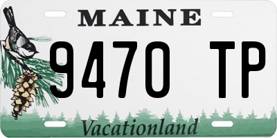 ME license plate 9470TP