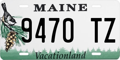 ME license plate 9470TZ