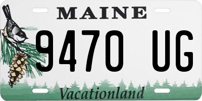 ME license plate 9470UG