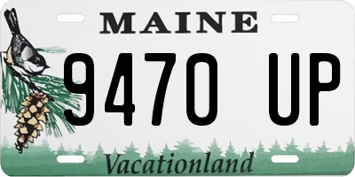 ME license plate 9470UP