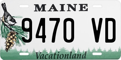 ME license plate 9470VD