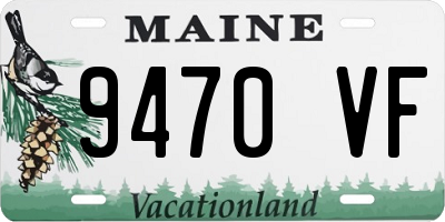 ME license plate 9470VF