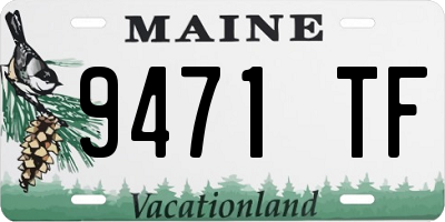 ME license plate 9471TF