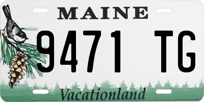 ME license plate 9471TG