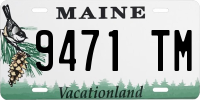 ME license plate 9471TM