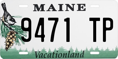 ME license plate 9471TP