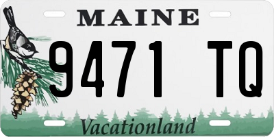 ME license plate 9471TQ