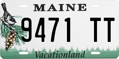 ME license plate 9471TT