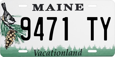 ME license plate 9471TY
