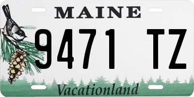 ME license plate 9471TZ