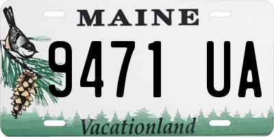 ME license plate 9471UA