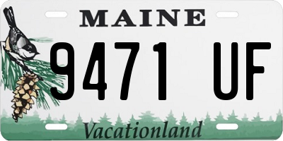 ME license plate 9471UF