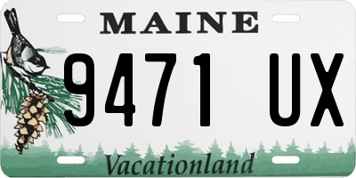ME license plate 9471UX