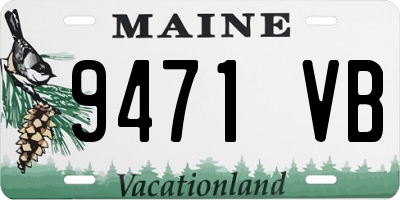 ME license plate 9471VB