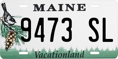 ME license plate 9473SL