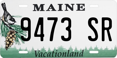 ME license plate 9473SR