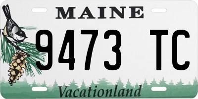 ME license plate 9473TC
