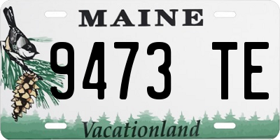 ME license plate 9473TE