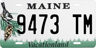 ME license plate 9473TM