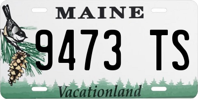 ME license plate 9473TS