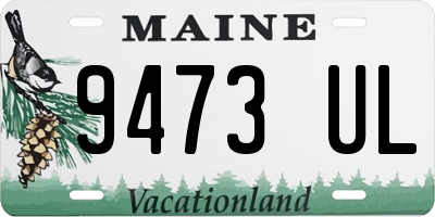 ME license plate 9473UL