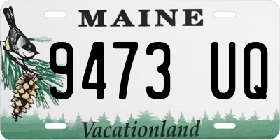 ME license plate 9473UQ