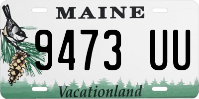 ME license plate 9473UU