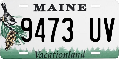 ME license plate 9473UV