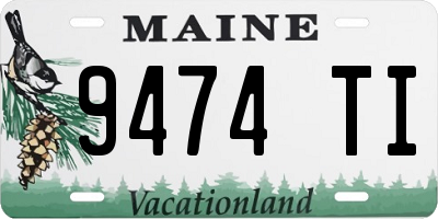 ME license plate 9474TI