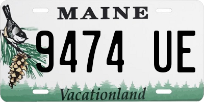 ME license plate 9474UE