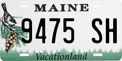 ME license plate 9475SH