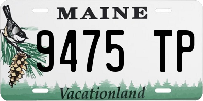 ME license plate 9475TP
